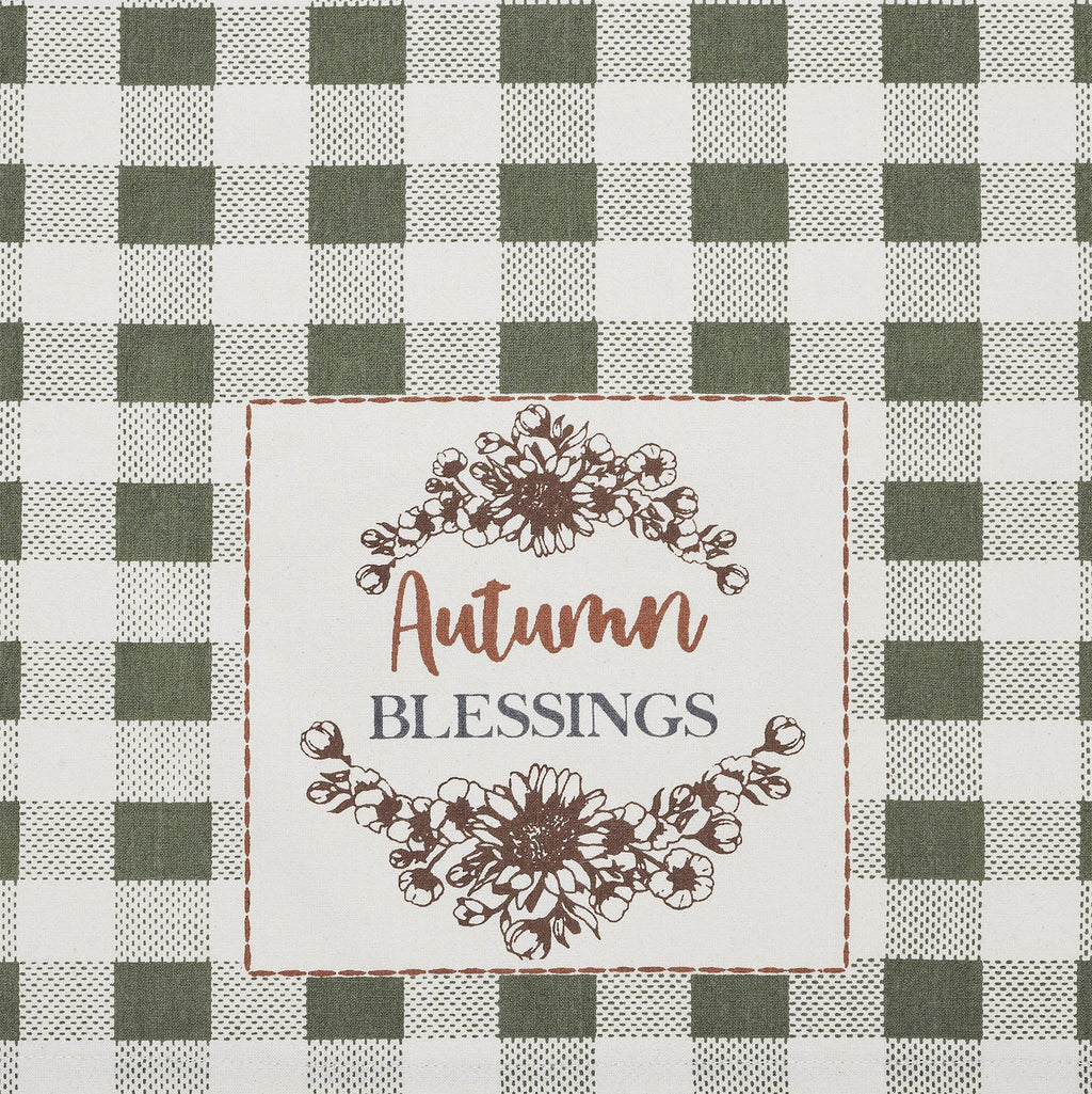 Fall Harvest Kitchen Tea Towels Set 19x28 Rustic Decor