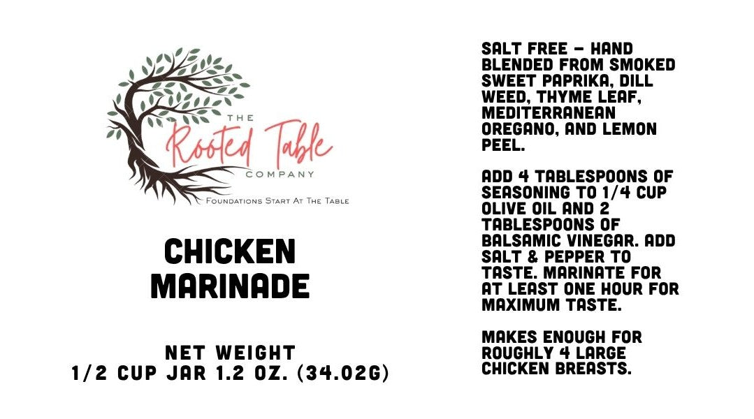 Chicken Marinade — Salt-Free Hand-Blended Spice Blend