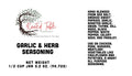 GARLIC AND HERB SEASONING