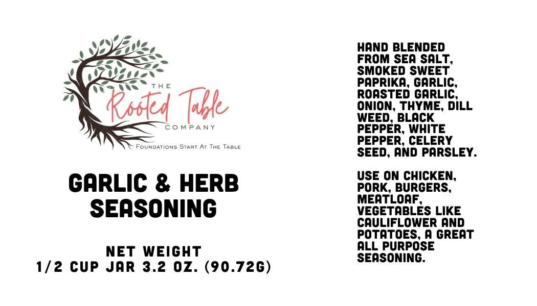 GARLIC AND HERB SEASONING