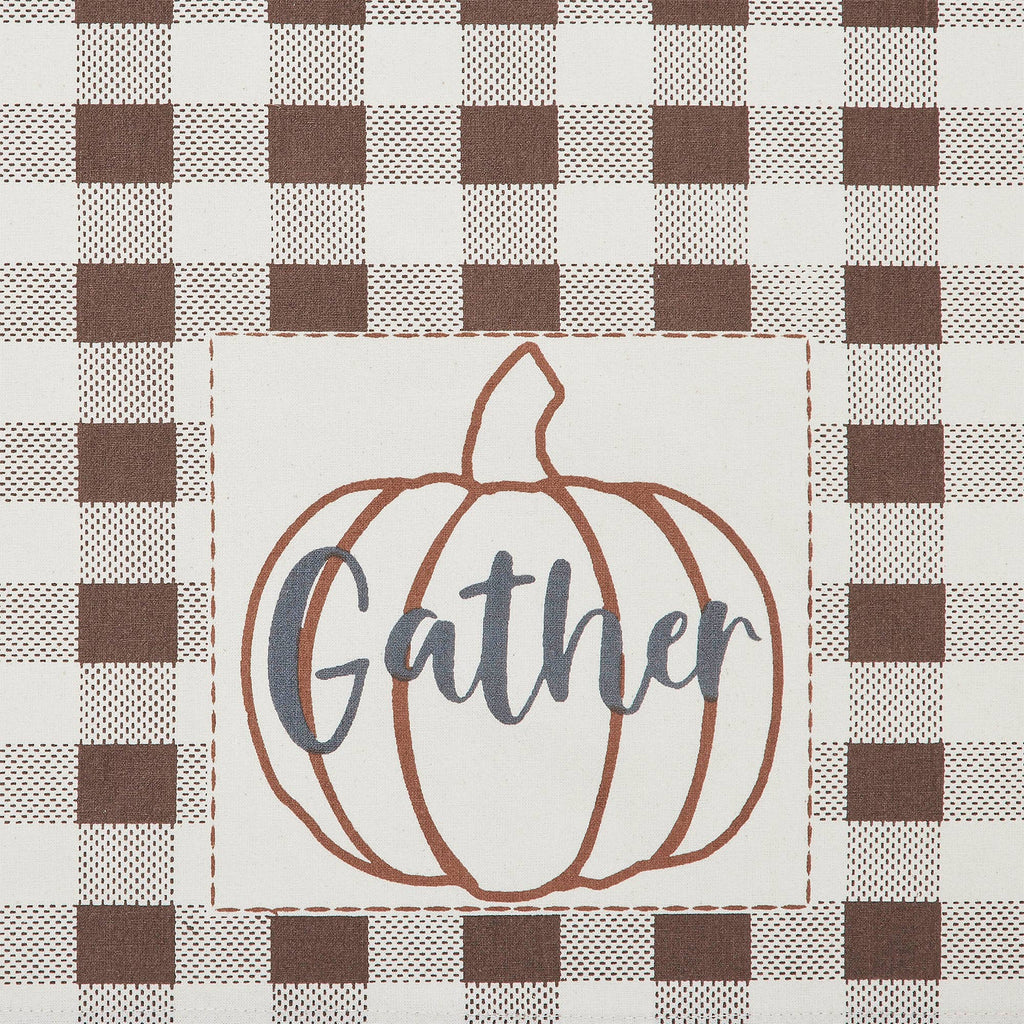 Fall Harvest Kitchen Tea Towels Set 19x28 Rustic Decor