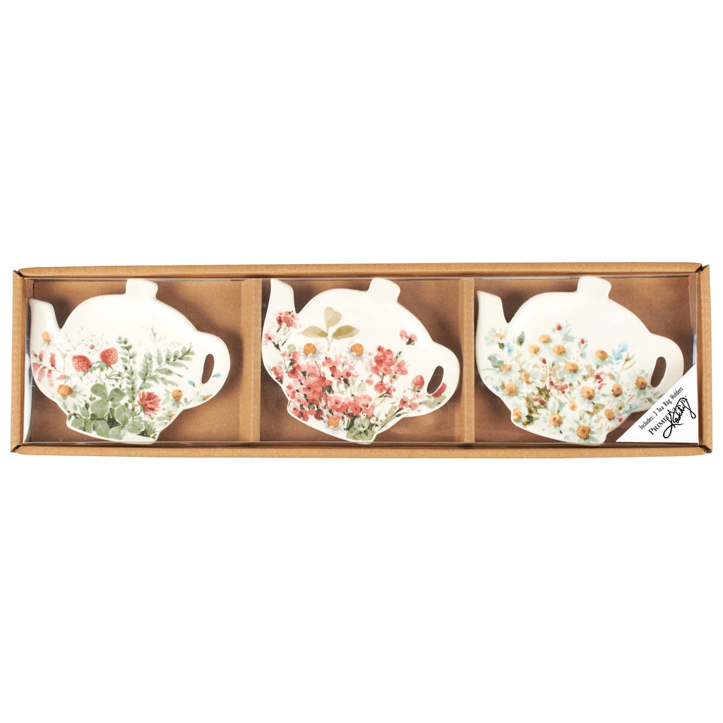 Florals Tea Bag Holder Set