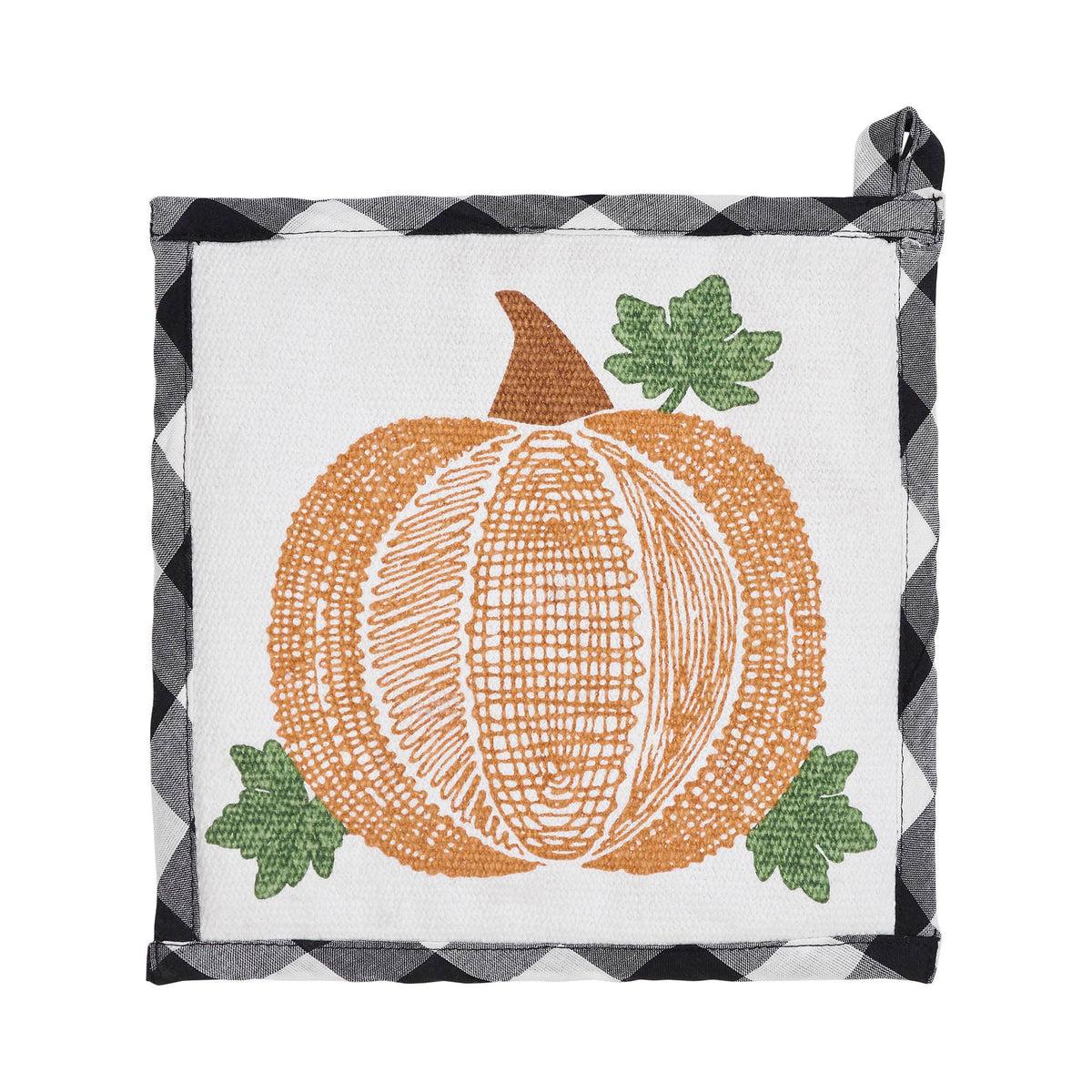 Fall Farmhouse Pumpkin Trivet Hot Pad 8x8